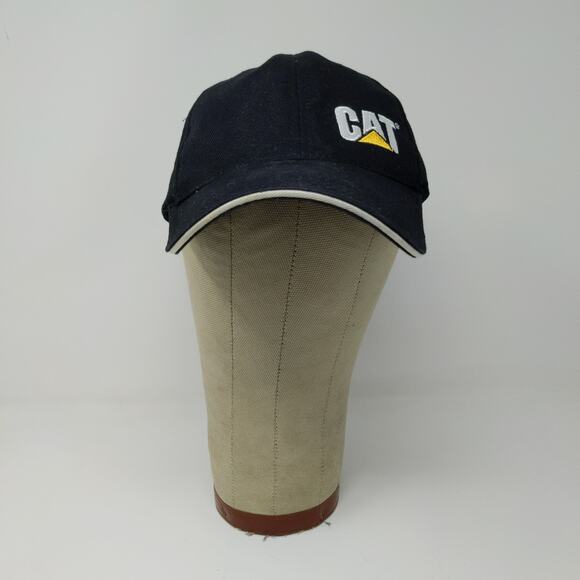 CAT Caterpillar Official Slideback Hat Embroidered Logo Black - Picture 2 of 13